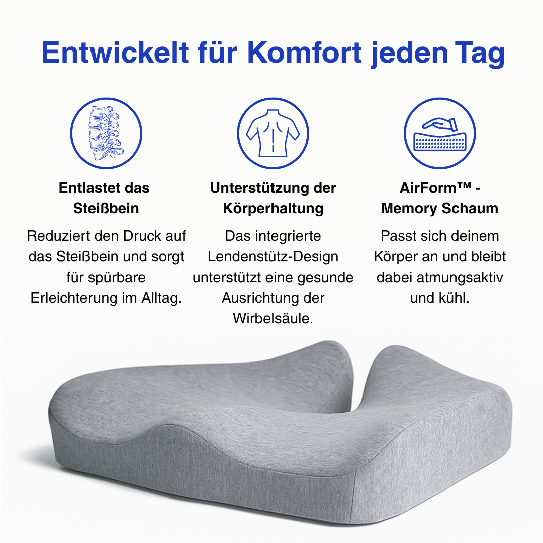 AirFlow - Orthopädisches Sitzkissen